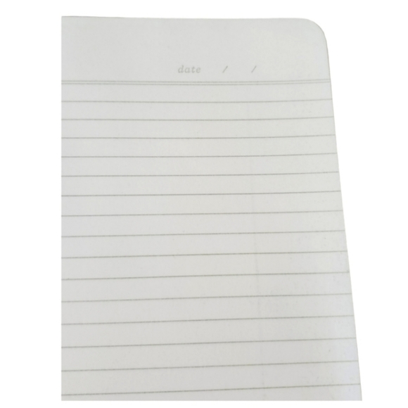 Fringe Studio Faux Leather Vegan Medallion Brentwood Navy Gold Stamp Notebook - Picture 6 of 9